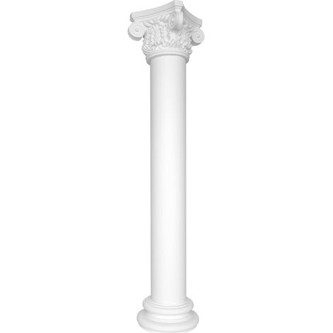 Säule rund glatt stoßfest Set Auswahl 300mm N3230: Rund, Schaft