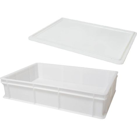 Genus Dei Cassetta impasto bianca set 2 pezzi 60x40x13 cm