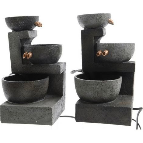 Plastikbrunnen mit 3 Schalen
