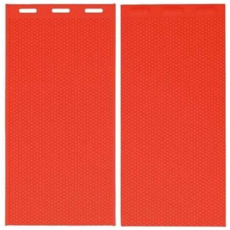 2 pezzi 5,4 mm stampo in silicone per cera d'api stampo per pressa per fondotinta in cera d'api forniture per apicoltura 44x28 cm rosso