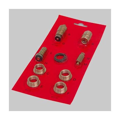 KIT VITONE UNIVERSALE PER RUBINETTERIA  12 combinazioni     MADE IN ITALY