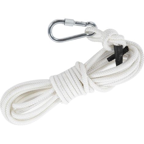 Longe de sécurité auxiliaire de survie de 10 m (0,3 po) et de 0,8 cm (0,3 po) à 6 brins pour l'alpinisme, l'escalade et les issues de secours. (1/5)