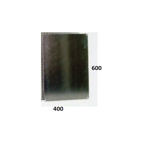 Platine polyester pleine 600x400mm pour coffret industriel série BRESSE