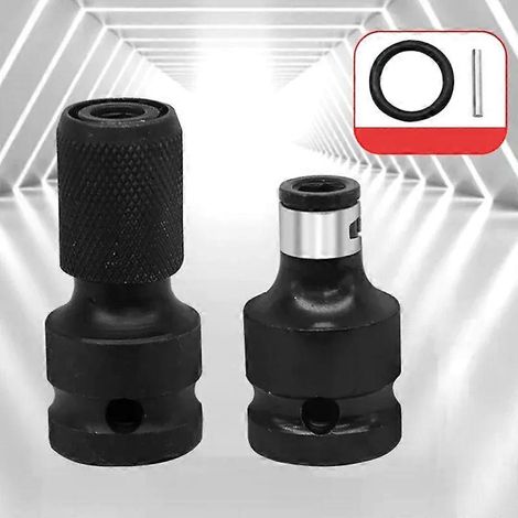 Adaptateur pour clé à chocs vers porte-embout 1/4", adaptateur de douille pour clé à chocs, adaptateur de conversion pour cliquet (1/5)