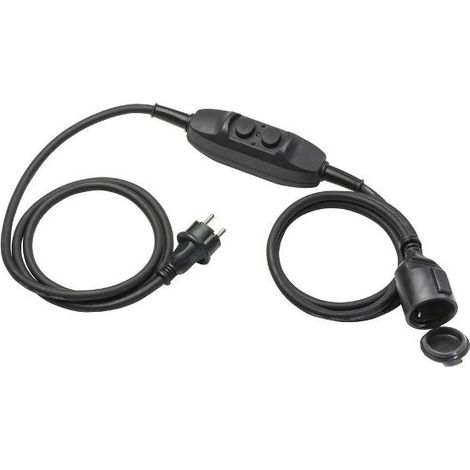 PRCD Verlängerungsleitung 2x1,5m 230V H07RN-F 3G1,5 IP44