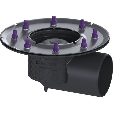 KESSEL-Cuerpo base Practicus - con brida de prensado, DN 100, salida lateral, 45119