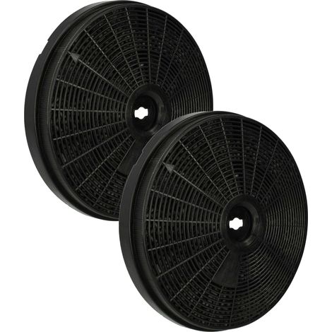 vhbw 2x filtro a carboni attivi compatibile con Elica BADIA 09 GRX/F/50 208175146604 cappe aspiranti - 20 cm