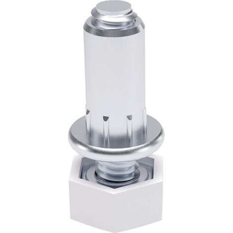 Vérin acier zingué à encastrer – Diamètre tige M6 – Hauteur 30 mm – Pour perçage Ø 8mm – Vendu à l'unité
