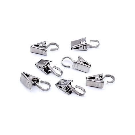 Lot de 25 pinces à rideaux pour crochets de suspension, petits crochets pour auvent de camping-car, éclairage, photos, décorations de fête (1/3)