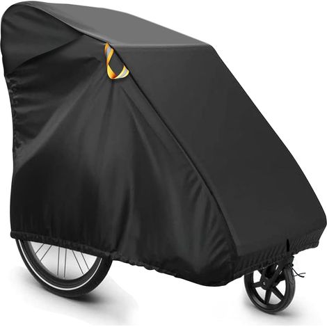 Housse de protection pliable pour remorque de vélo Housse universelle et étanche avec protection UV Protection Contre La Pluie Pour Accessoires De VéLo D'ExtéRieur (1/5)