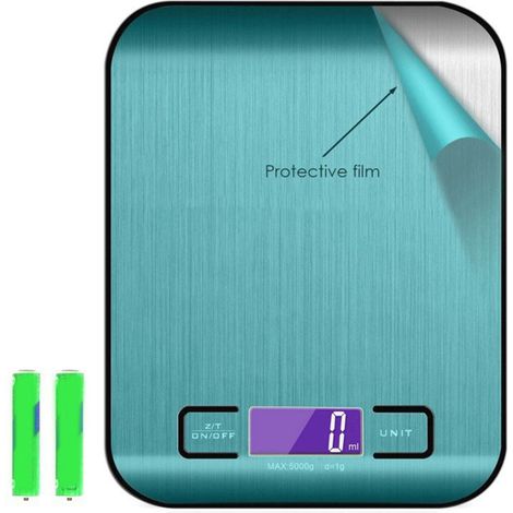 Balance de cuisine électronique précise et sensible, 10 kg, base blanche, idéale pour la pâtisserie et les aliments.