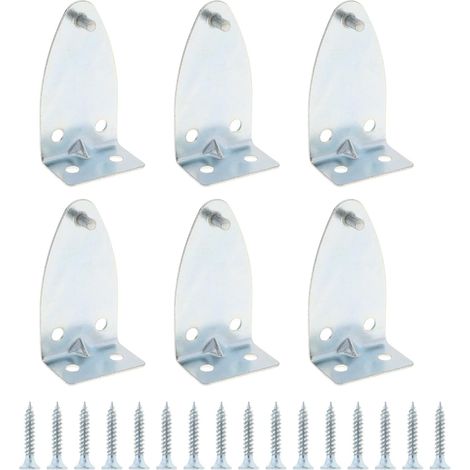 Lot de 8 Supports de Fixation en métal avec 16 vis pour Store Horizontal et Stores de fenêtre (1/5)