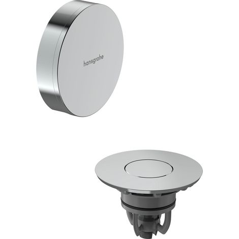 Hansgrohe Flexaplus - Set superiore scarico da vasca, Push-Open, cromo/cromo 58188000 (1/5)