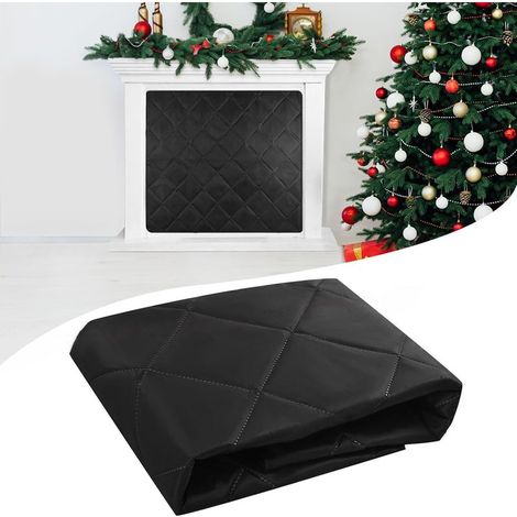 Chimney cover – 80 x 100 cm – Magnetic and insulating protection with shielding – Heat-resistant cover for winter, for indoor and outdoor use, fireproof and safe (1/5)