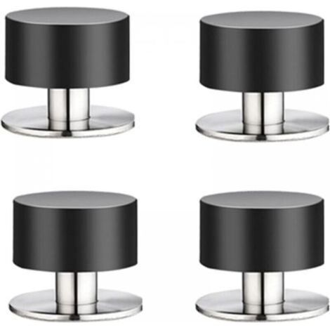 Set of 4 self-adhesive 3M rubber door stops, to be fixed to the wall for better soundproofing at home, in the office and on the terrace. (1/4)