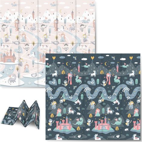 Alfombra de juego plegable 200 x 180 x 1 cm - nukido nk 340