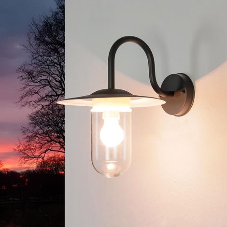 Maritime Wandlampe GÖTEBORG Anthrazit Außen E27 IP44
