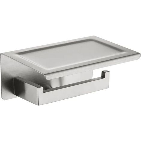 Stainless Steel Toilet Paper Holder with Shelf Toilet Paper Holder Roll Holder Toilet Paper Holder for Cellphone SS304 MUMU (1/4)