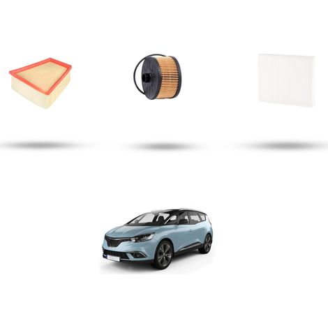 Kit tagliando 3 filtri compatibile con Renault Scenic IV / Grand Scenic 1.3 Tce 103kw Dal 2018 (1/4)
