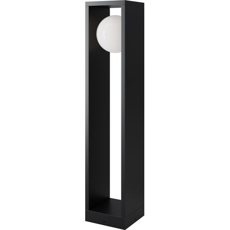 Borne jardin graphite boule verre LED 10W Maytoni SLATE (1/5)