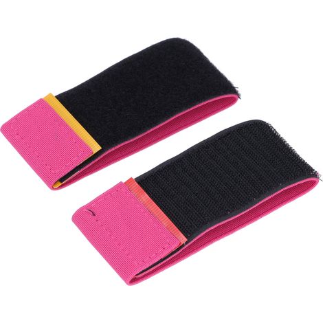 Bandes élastiques confortables et portables pour l'entraînement des orteils en gymnastique, idéales pour la danse, les saltos arrière et les acrobaties (lot de 2, rose rouge). (1/5)