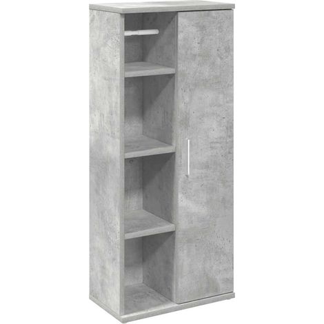 Maison Exclusive - Badezimmerschrank mit Rollenhalter Betongrau 3