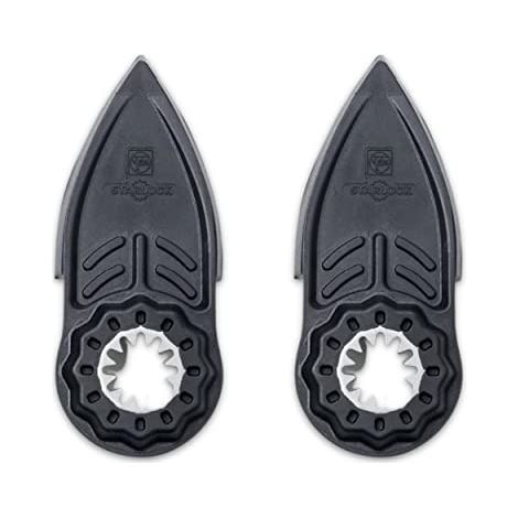 Fein – Doigt de ponçage pour outils multifonctions – Pack de 2 – Pour accès dans les endroits exigus – Fixation autoagrippante