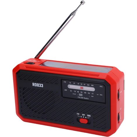 Luocute Radio Solaire de Manivelle à la Manivelle, d'urgence avec (1/5)