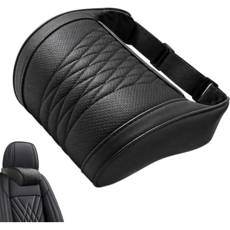 Coussin repose-tête ergonomique en mousse à mémoire de forme en cuir PU (1/5)