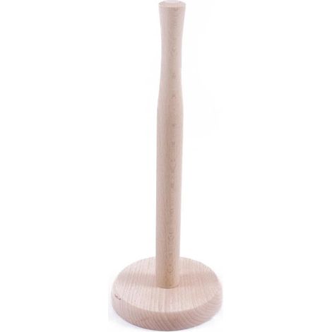 Porta rotolo in legno di faggio, H31 cm (kit da 5)