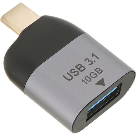 Adaptateur USB 3.1 vers Type C 10Gbps en Alliage d'Aluminium pour Ordinateur Portable et Imprimante (1/5)