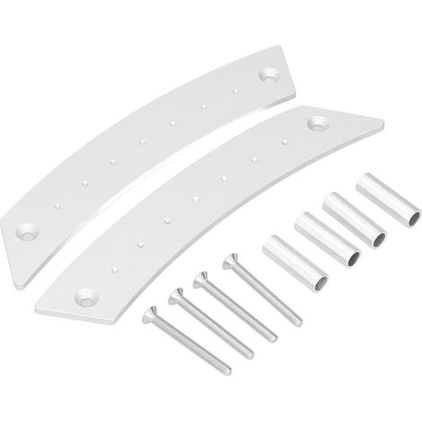 Poignée de porte intérieure aluminium 1 paire, poignée intérieure de portière de voiture de remplacement, accessoire auto argent (1/5)