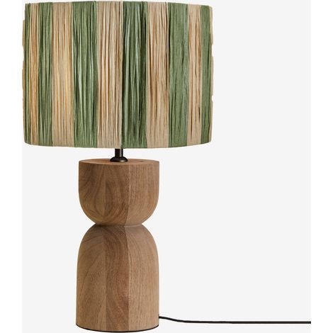 Lámpara de mesa en madera de mango Diniz SKLUM       