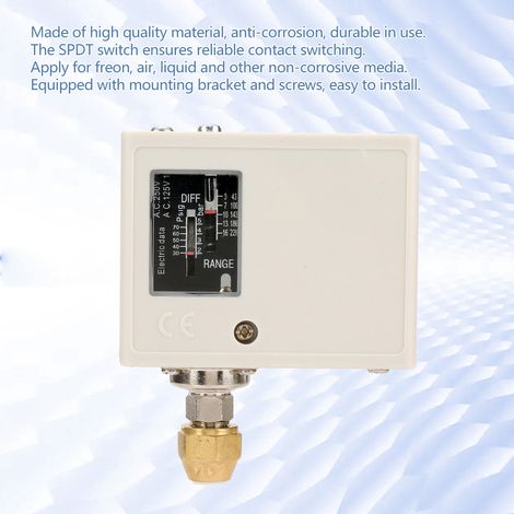 Interrupteur de contrôle de pression électronique 24 V 380 V pour compresseur de pompe à air et à eau (1/5)