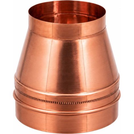 MAKA Comignolo Conico, Terminale per Canna Fumaria Camino Stufa a Legna Pellet e Gas, Cappello Antipioggia Aspirafumo Conico Rame Ø 300 mm (1/5)