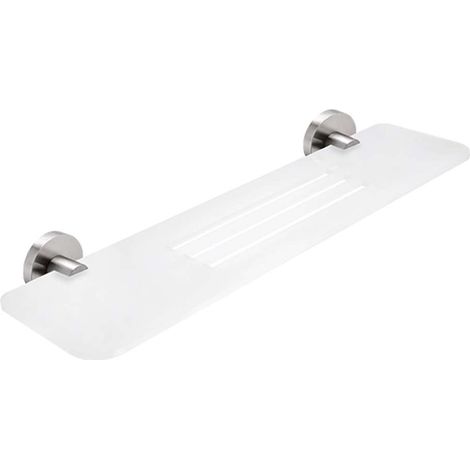 Nimco Unix - Estante IXI, longitud 50 cm, plexiglás mate/acero inoxidable pulido UNM X350-10 (1/2)