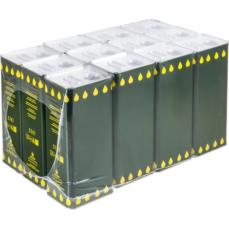 Offerta 12 pezzi Latta Rettangolare Lt 5 h 313 mm per olio con tappo stagna tanica STI (1/3)