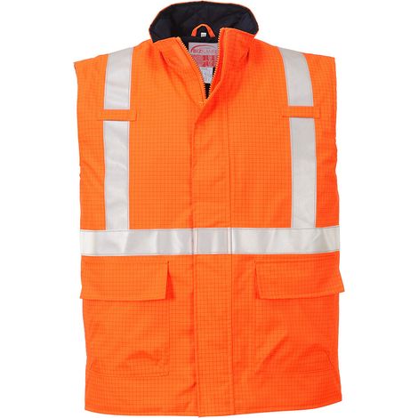 Weste Hi-vis Bizflame Antistatisch und Fr - XXL - Orange - Portwest