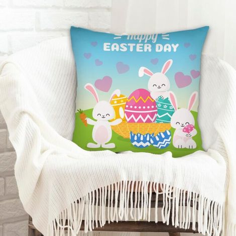Housse de coussin sans coussin 45x45 facile d'entretien pour salon chambre décoration de la saint-valentin (1/5)