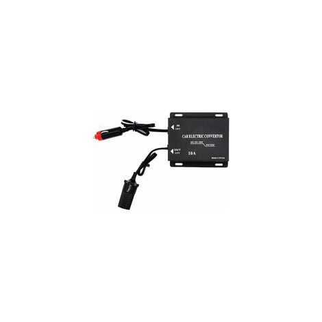 Convertisseur d'Alimentation Voiture, 10A 24V à 12V Alimentation Transformateur Abaisseur Convertisseur de Puissance avec Universel Allume-Cigarette pour Voiture Audio, Radio, Camion (1/3)