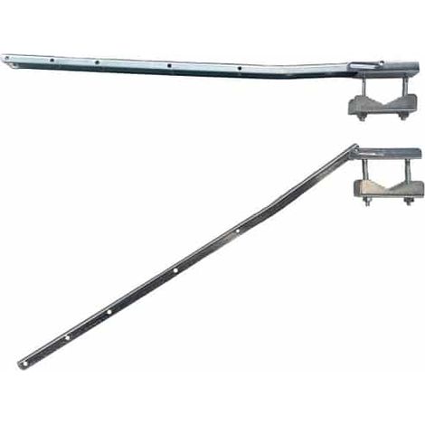 KIT COPPIA STENDIBIANCHERIA STENDIPANNI FERRO BRACCIO SUPPORTO BALCONE CM 60 638vn