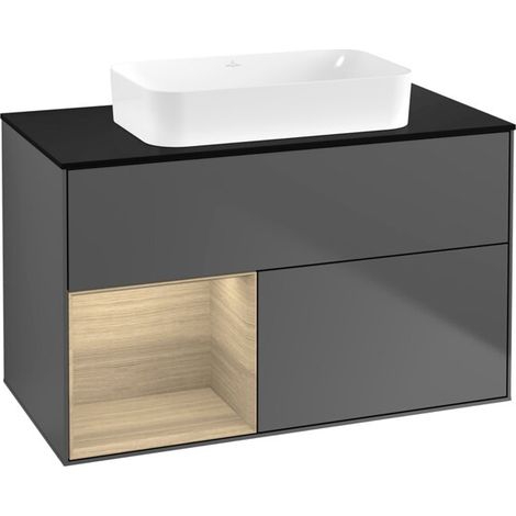 Villeroy & Boch F652PCGK Meuble sous-vasque Finion F65 (1/2)