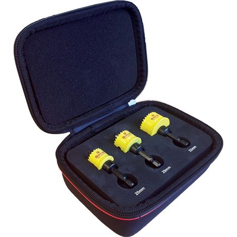 Starrett KCS03001 Electricians 3pc CSC Holesaw Kit (1/3)