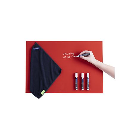 magnetoplan  Set con lavagna in vetro di design  vetro temprato