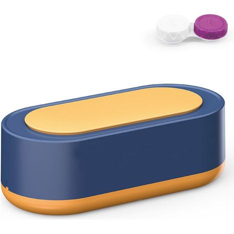 Nettoyeur à Ultrasons Portable pour Lunettes, Bijoux et Montres - Couleur Bleue (1/5)