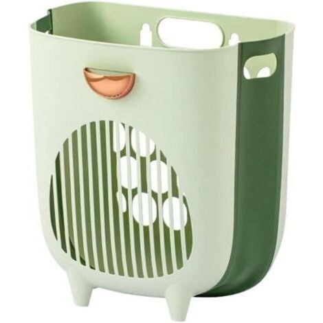 Panier à linge pliant salle de bain mural vêtements sales panier de rangement sac de ménage organisateur de salle de bain (1/4)
