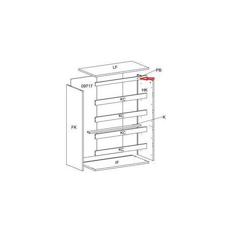 R TRAVERSO PB X KIT CASSETTIERA 5C NOVA 77X40X107 BIANCA
