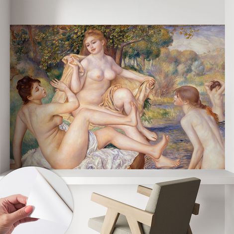 Carta da parati adesiva - fotomurale - facile da applicare - per la soggiorno - camera da letto - Donne che riposano 104x70 cm (1/5)