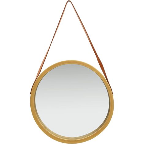 Maison Exclusive - Specchio da Parete con Cinghia 50 cm Oro