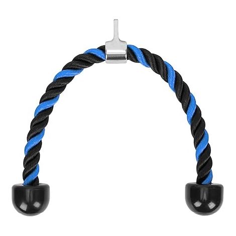 Corde Triceps Poulie Musculation, Corde polyéthylène embouts PVC, Corde Poulie Accessoire Musculation Tirage, Station Musculation, Salle Sport, Maison (1/5)